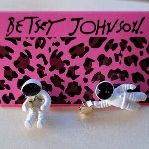 Astronaut & Star Earrings - Whimsical Celestial Statement Jewelry